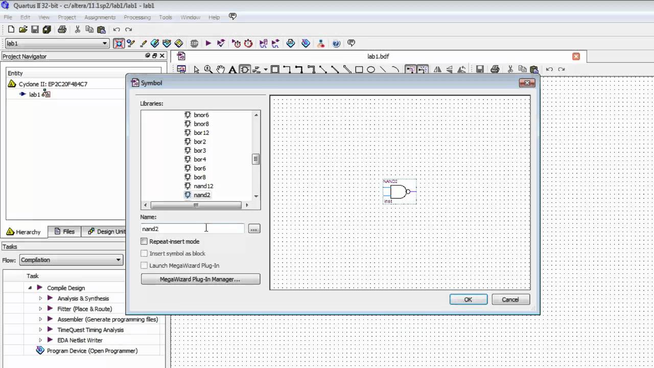 Working with Altera Quartus II Software