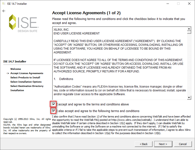 xilinx ise 14.7 webpack licesne