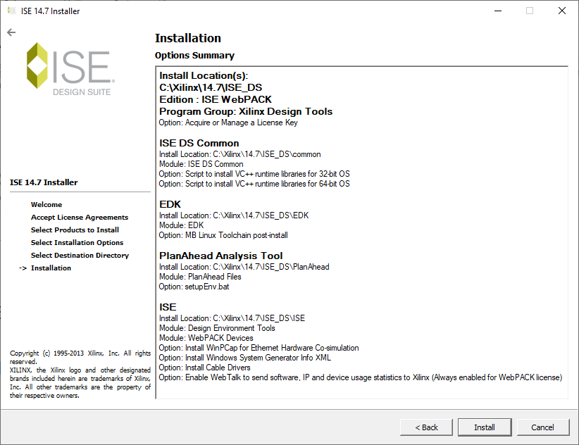 xilinx ise 14.7 vs 11